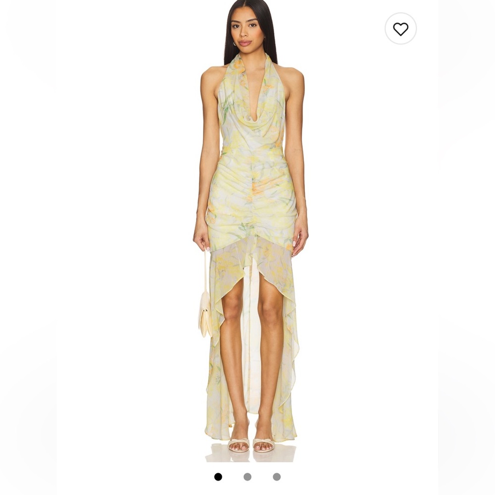 Elliatt Yellow and Orange Floral dress